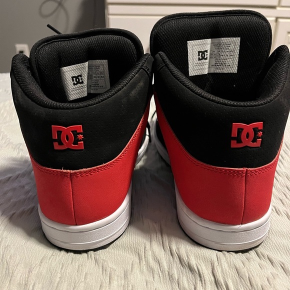 DC Shoes Red and Black Sneakers - Picture 3 of 5